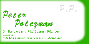 peter polczman business card